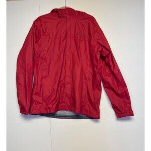 Columbia Mens Large Red Omni-Tech Waterproof Packable Jacket